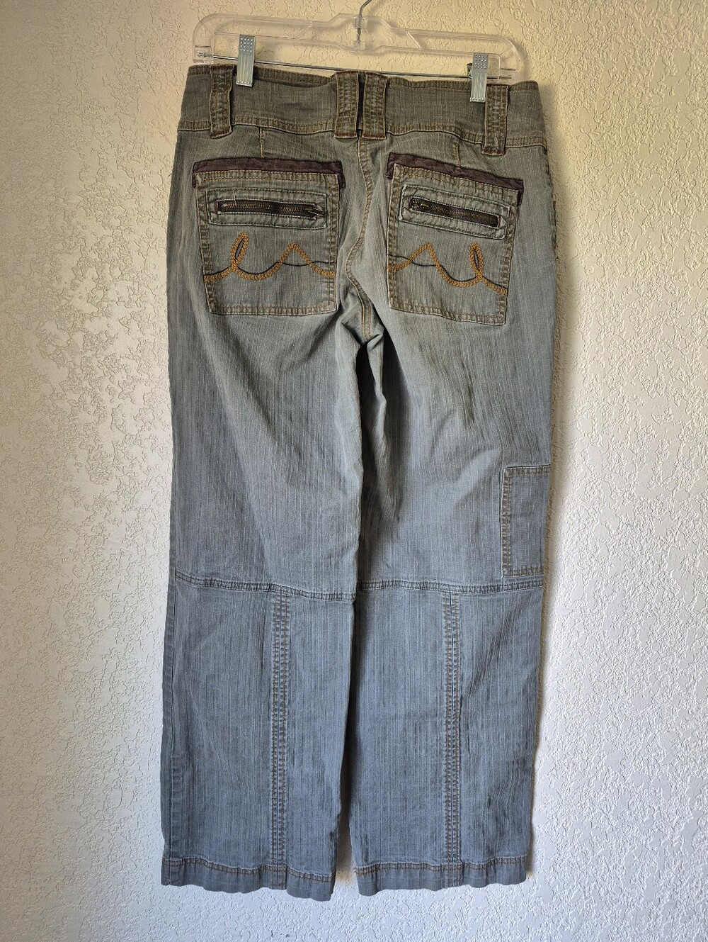 CAbi Y2k Vintage Wide Leg Cargo Pants Womens Size 8 - Picture 3 of 9